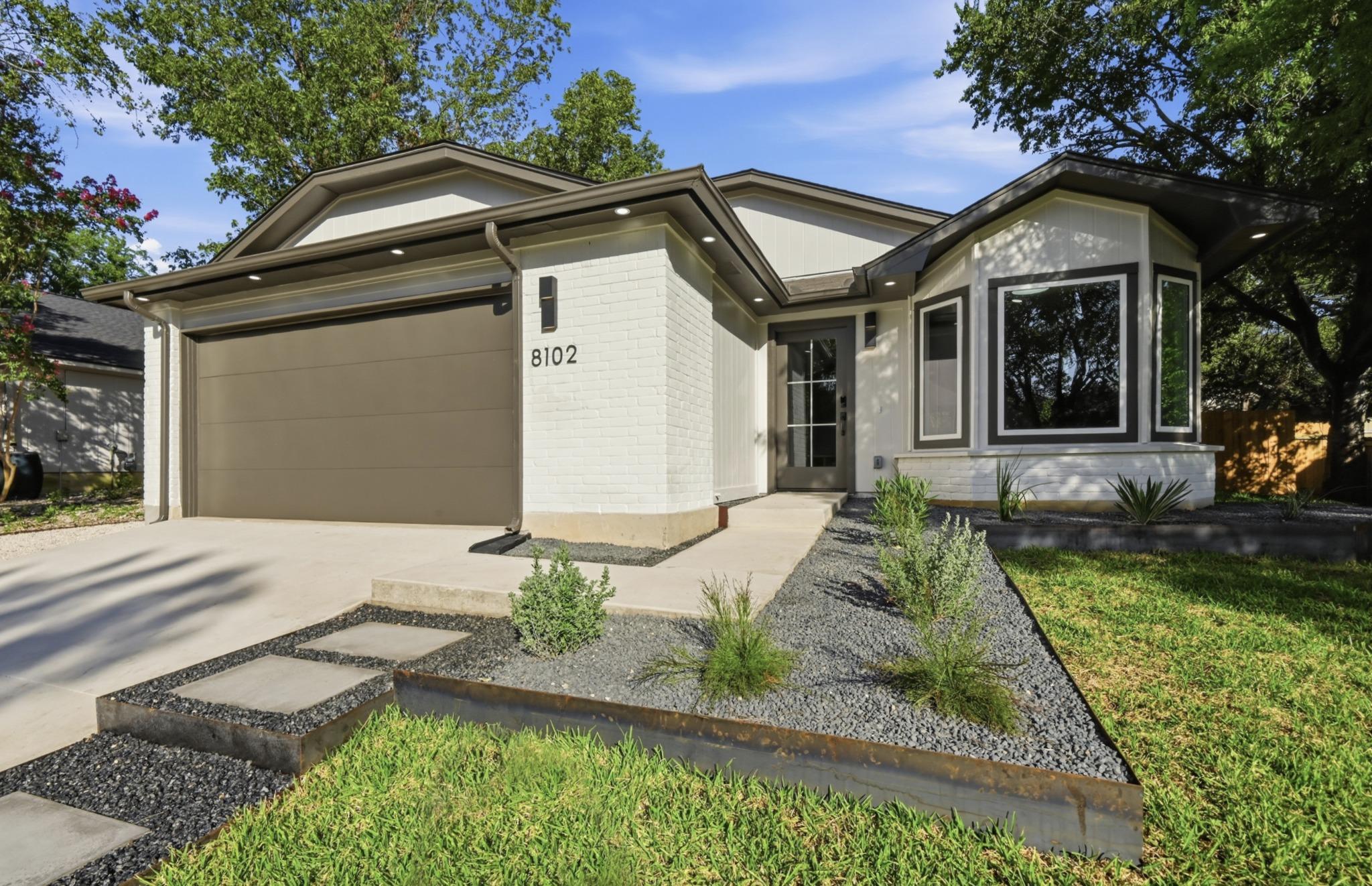 Modern architecture defines this dwelling, featur