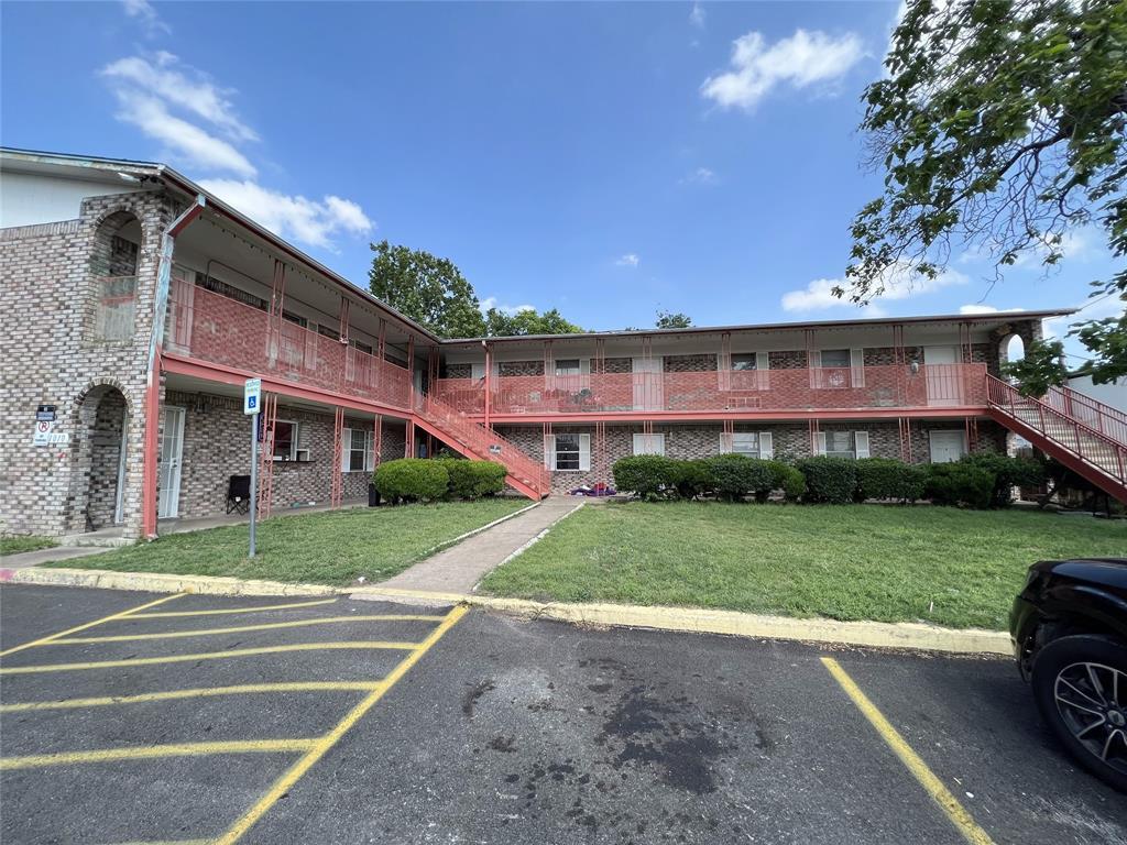 A well-maintained multi-unit property with a bric