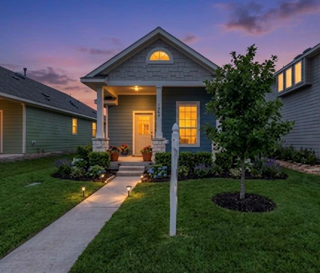 A charming cottage facade, complete with inviting
