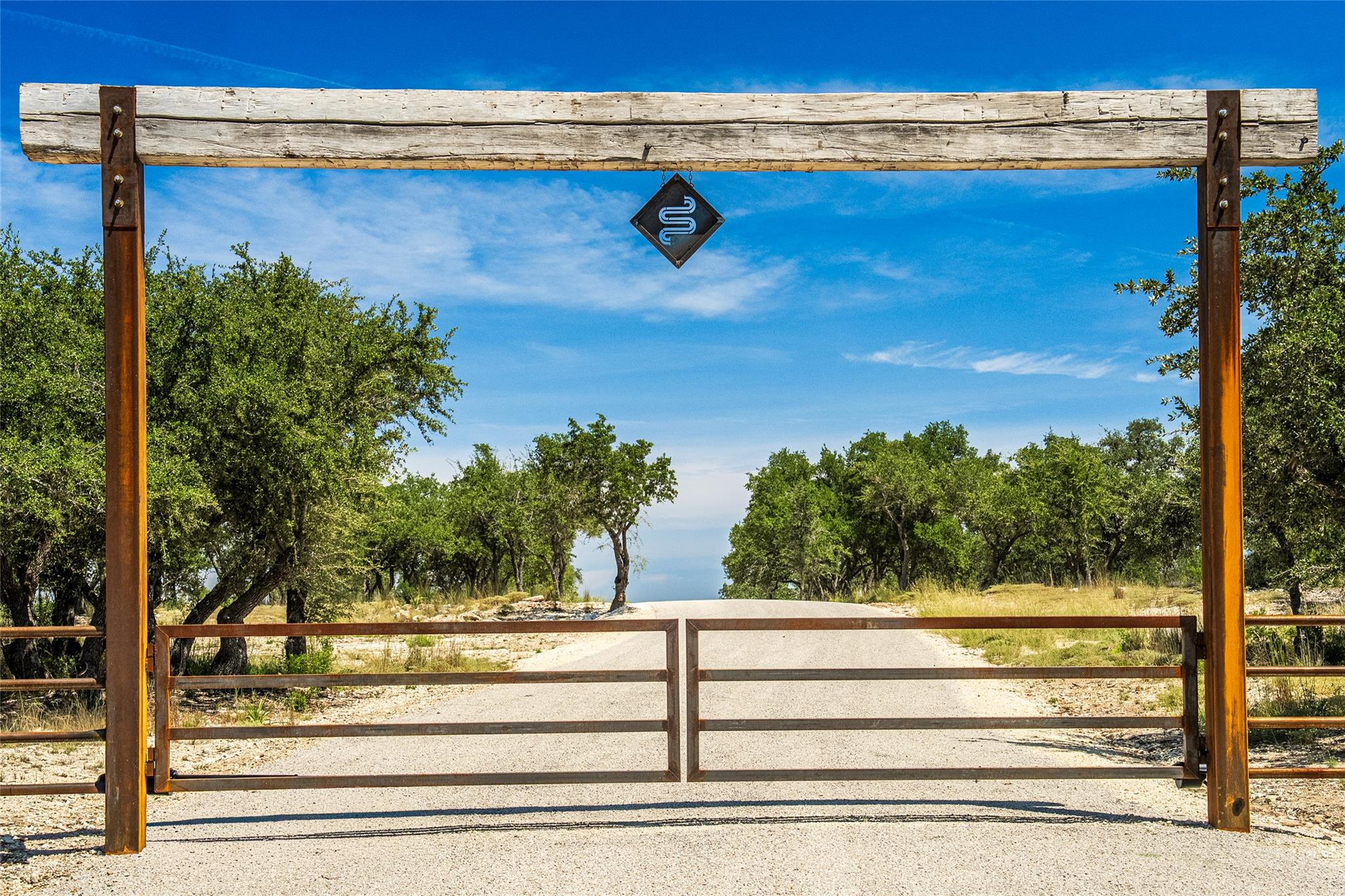 A grand entrance awaits, framed by an imposing wo
