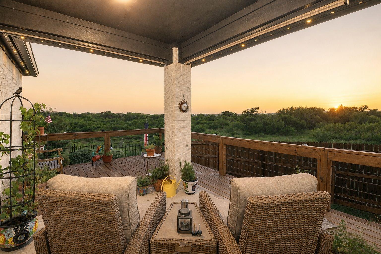 Unwind on this spacious deck, offering expansive 