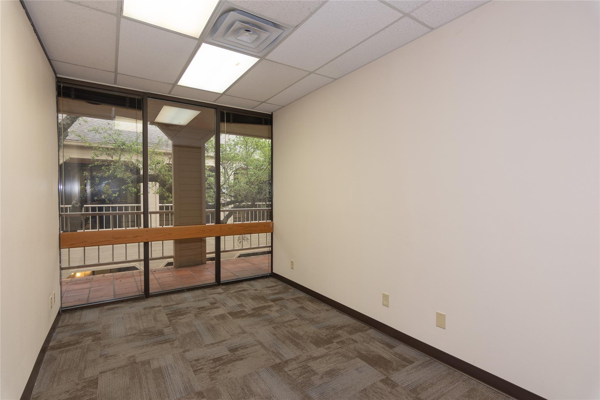 A well-lit commercial space features abundant nat