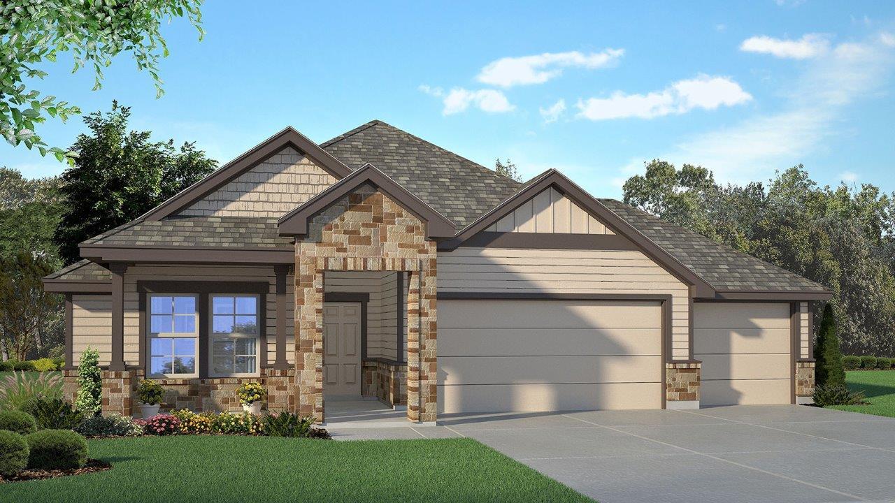 A welcoming facade showcases a combination of sid
