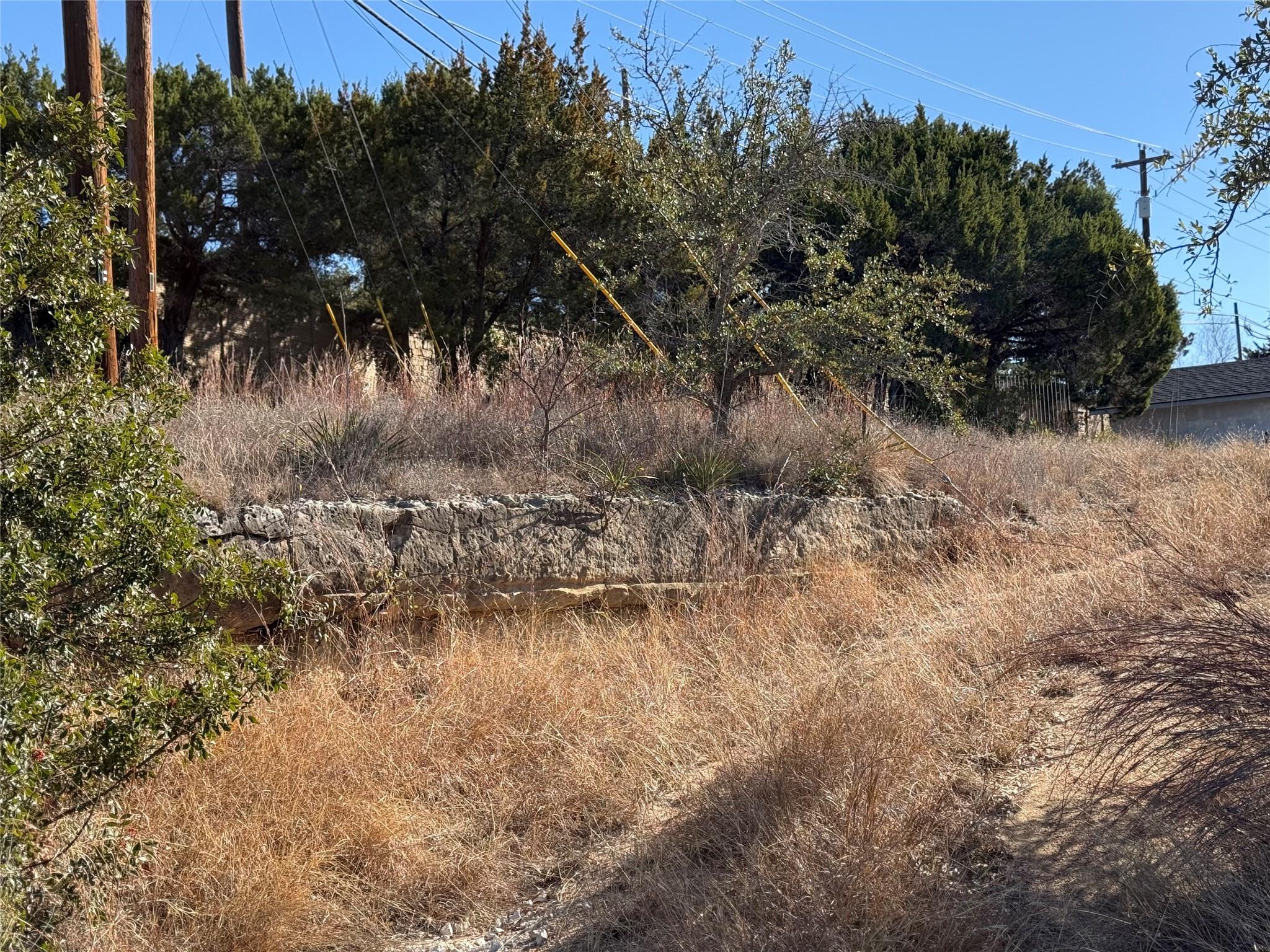 A promising build site awaits amidst natural ston
