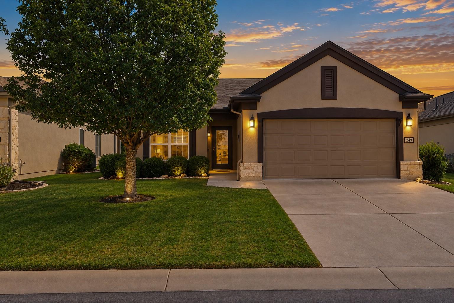 Curb appeal abounds in this residence, featuring 