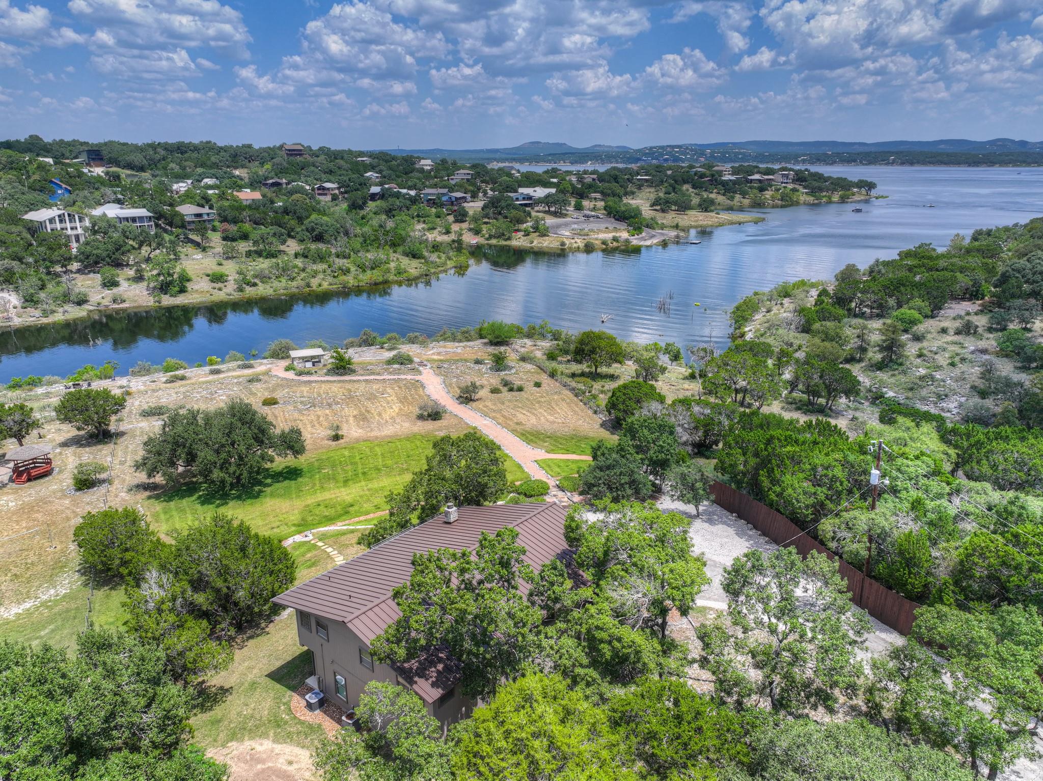 Perched above the serene waters, this lakeside re