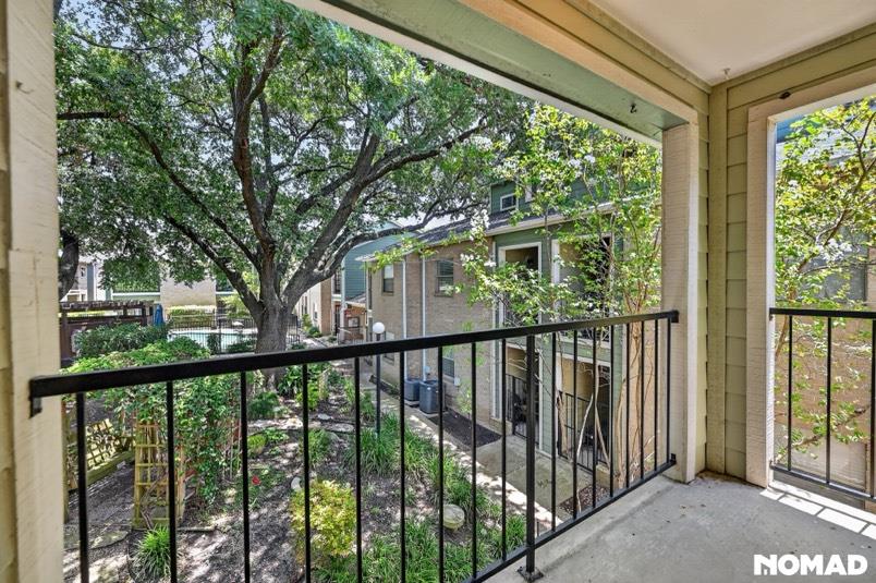 Step out onto this inviting balcony overlooking a