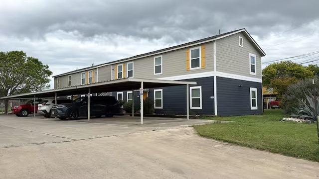 Multi-family dwelling offering convenient covered