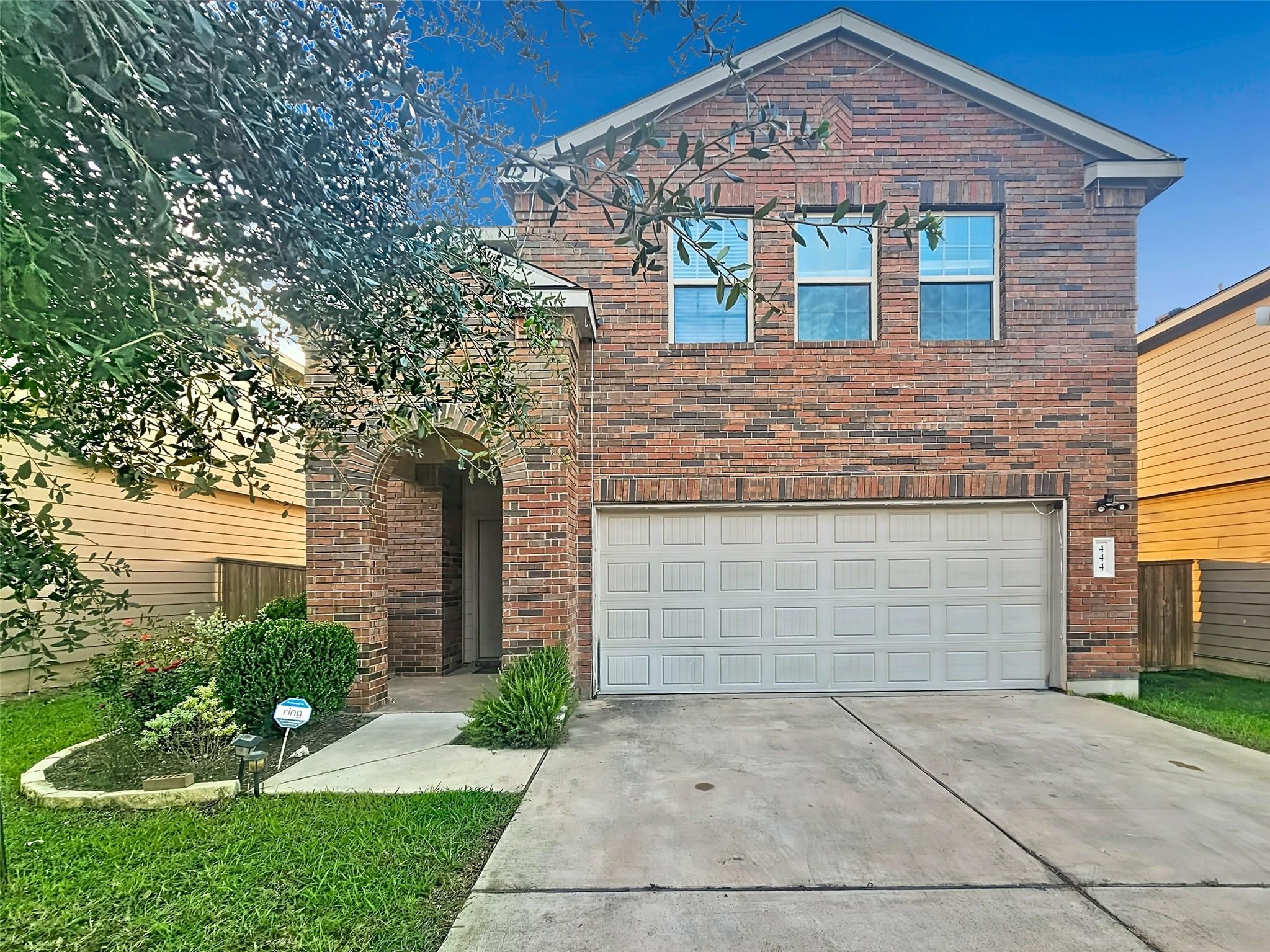 A classic brick exterior offers timeless curb app