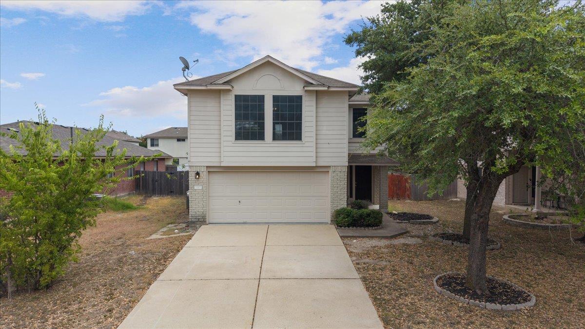 A spacious driveway leads directly to the integra