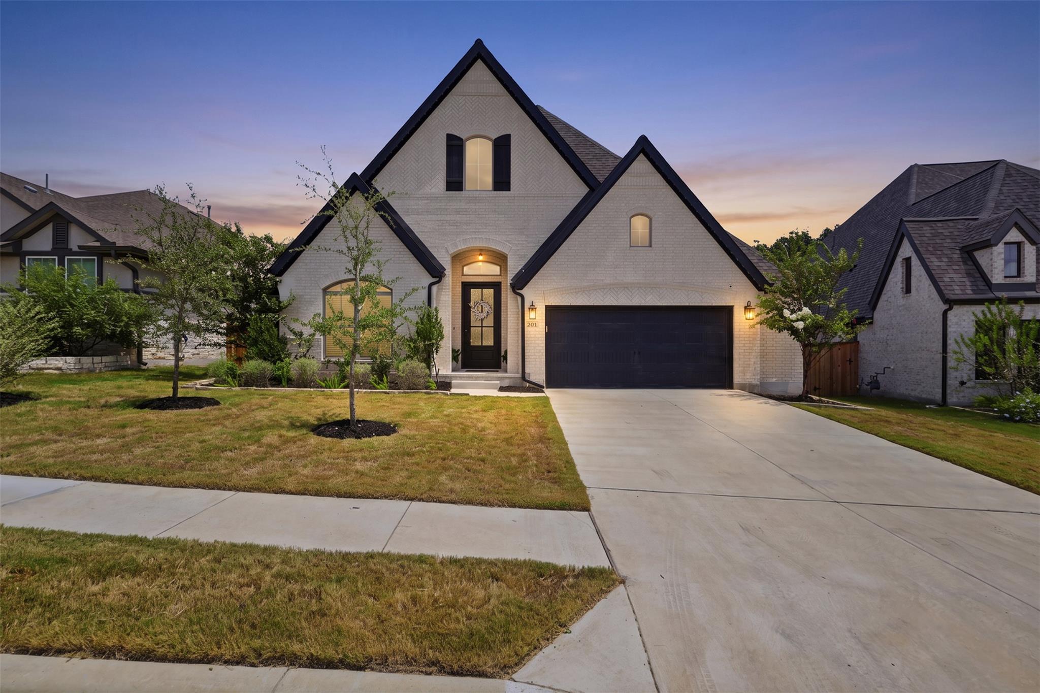 Architectural appeal with clean lines and invitin