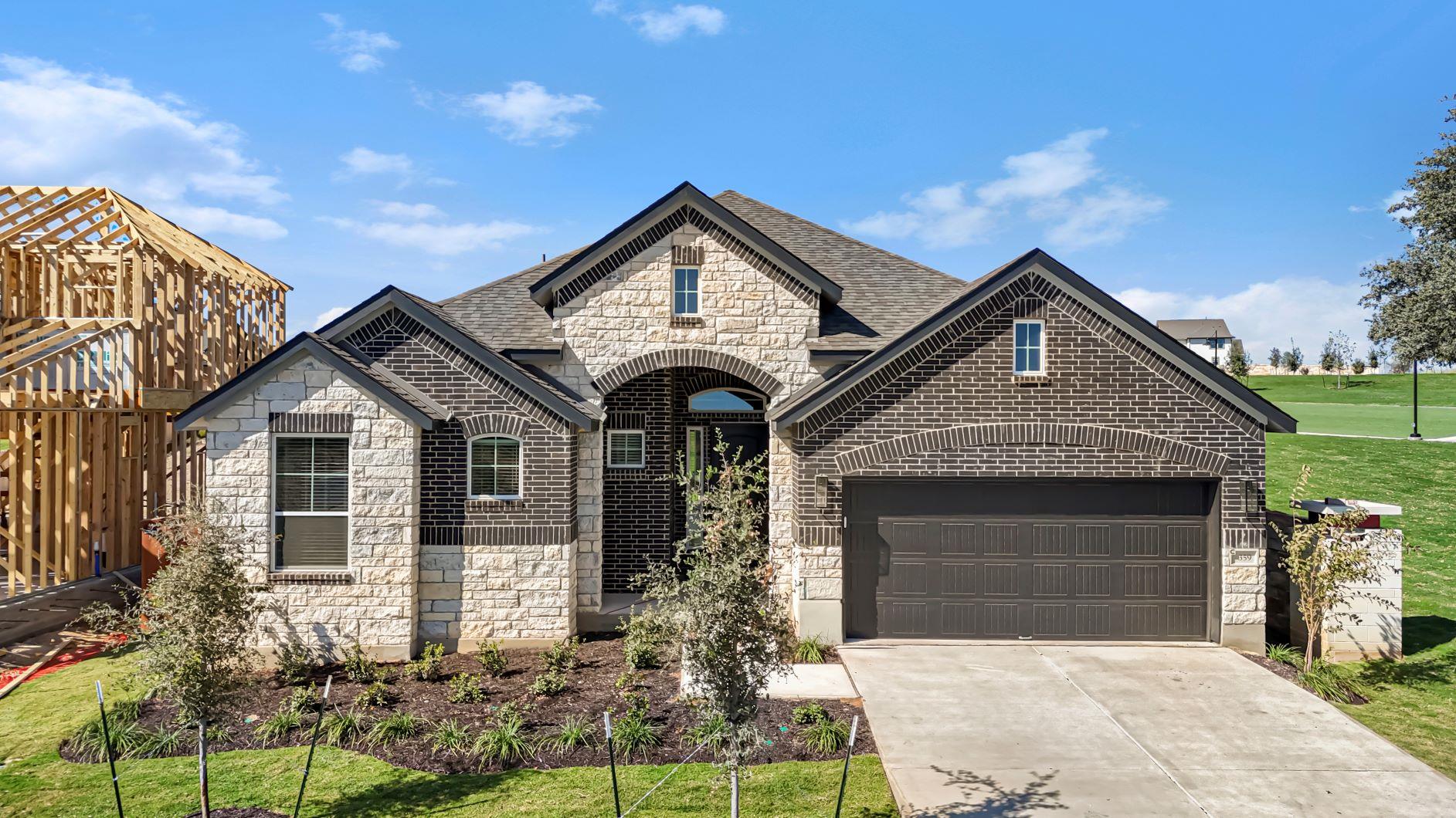 A newly constructed residence showcasing a sophis