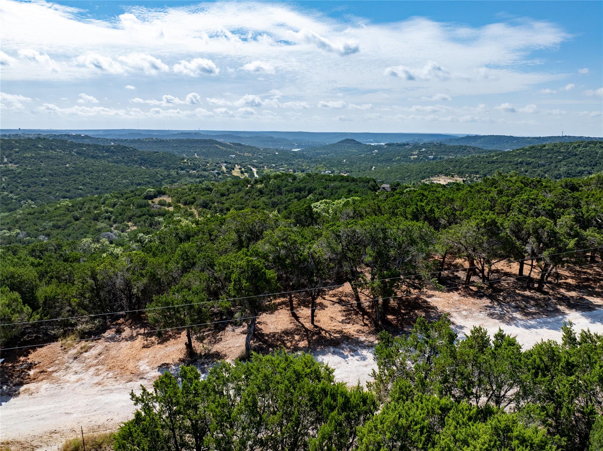 Hilltop views of vast natural landscapes and dist