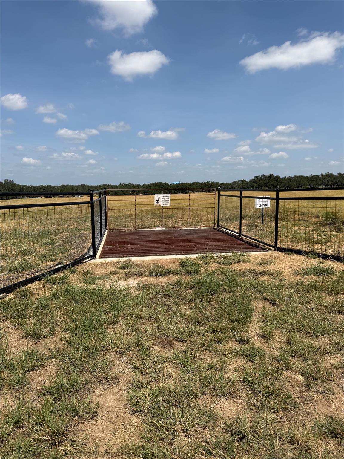 Gated access and secure fencing open to sprawling