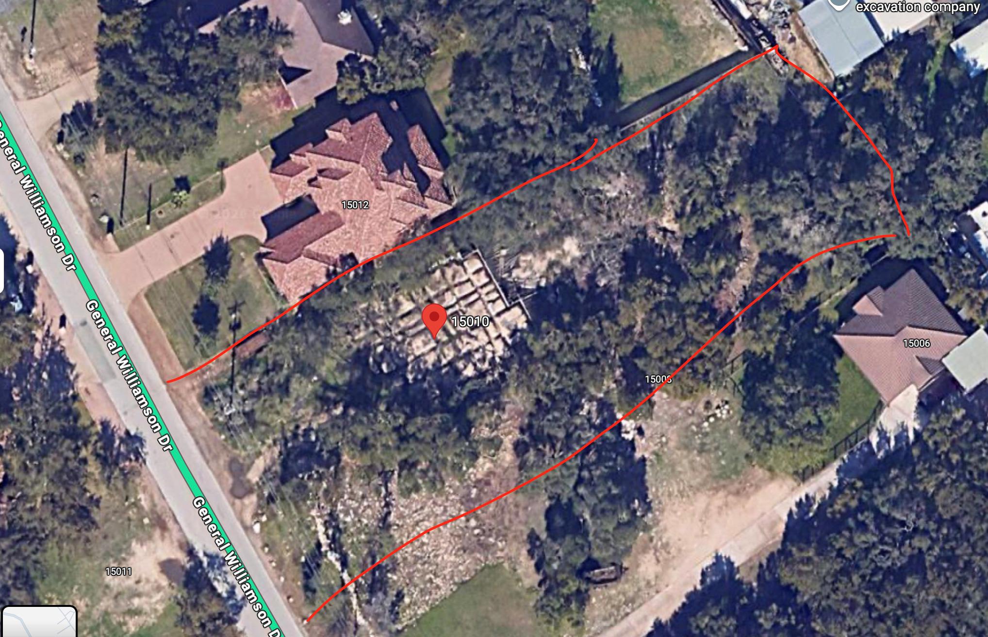 An aerial overview outlines the property boundari