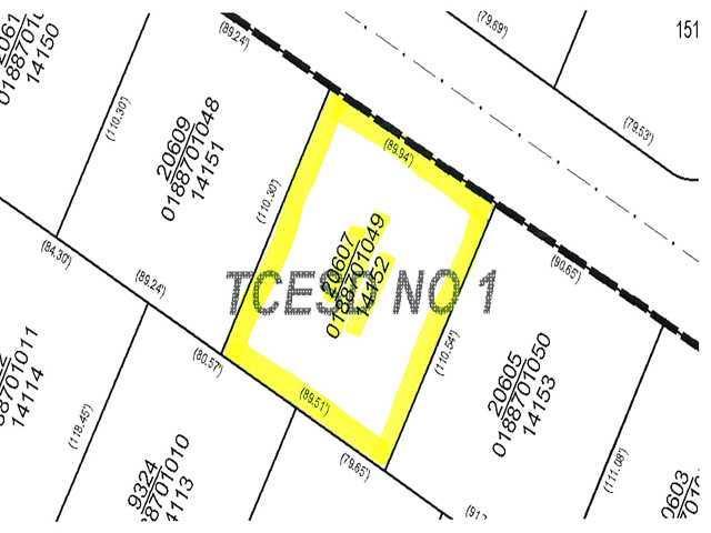 An official parcel map illustrates the precise bo