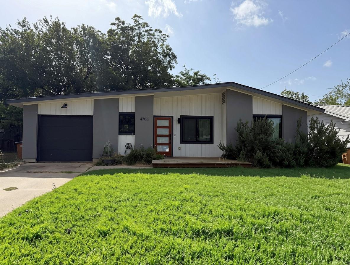 Mid-century modern architectural lines define thi
