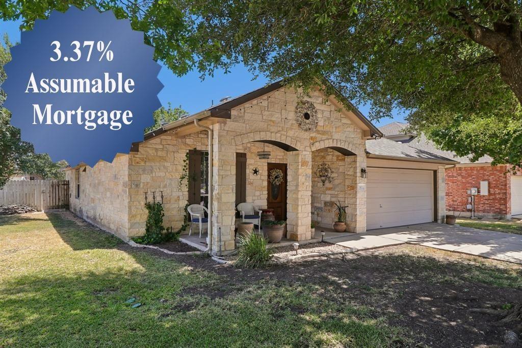 Natural stone masonry and a welcoming front porch