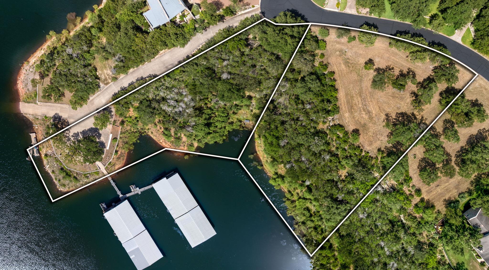 Lush green trees and tranquil waters frame these 