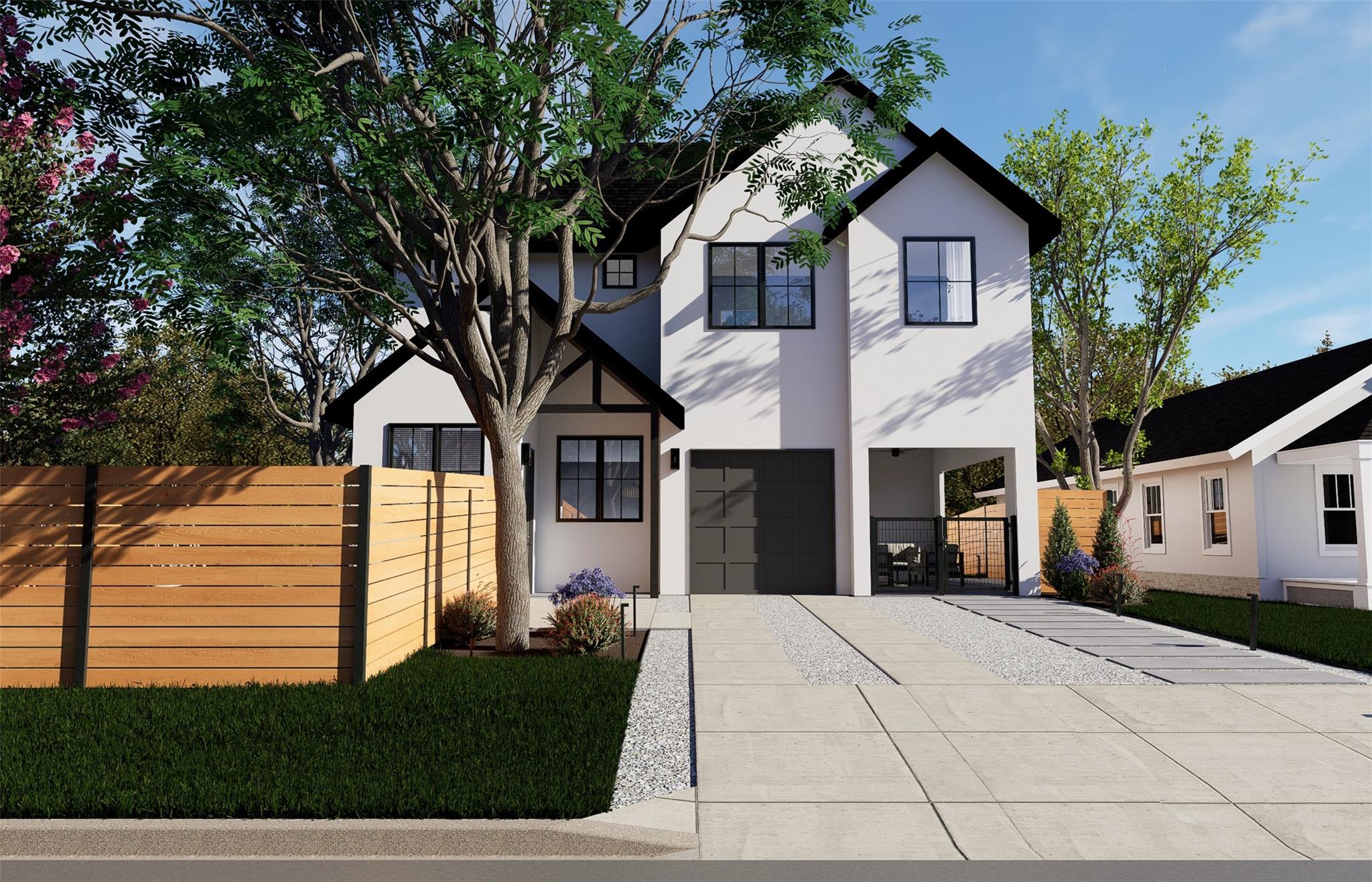 Bold modern lines combine with classic gables to 