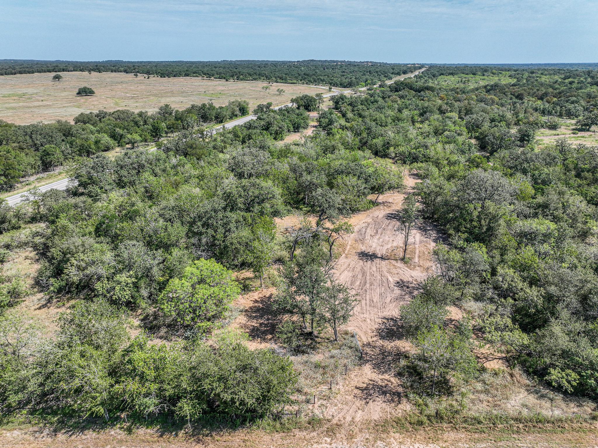 Mature trees and open clearings define this expan