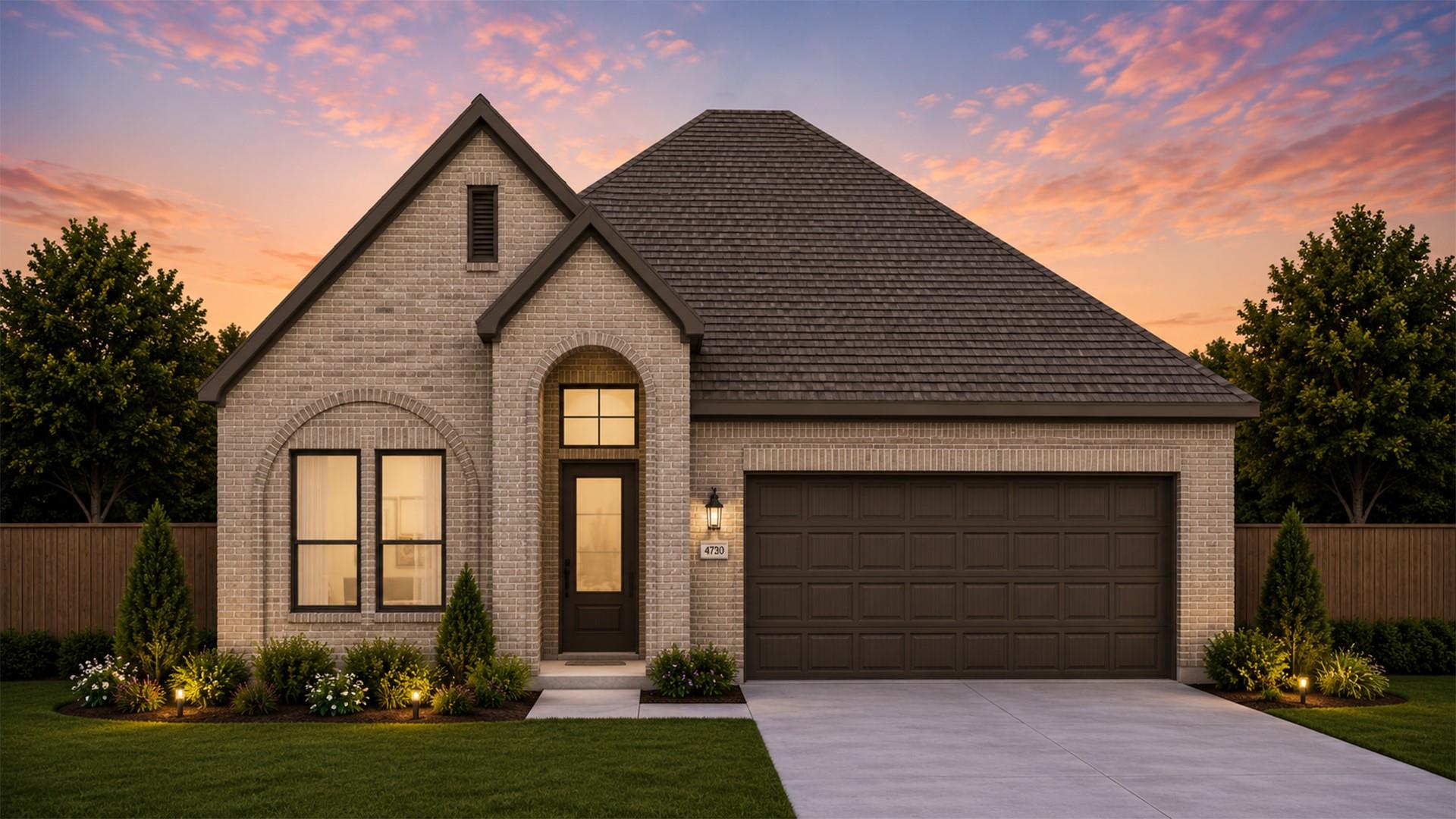 Brick exteriors and steep gables define the strik
