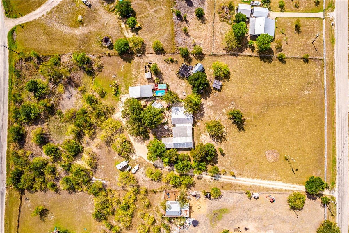 A sweeping aerial view reveals the expansive acre