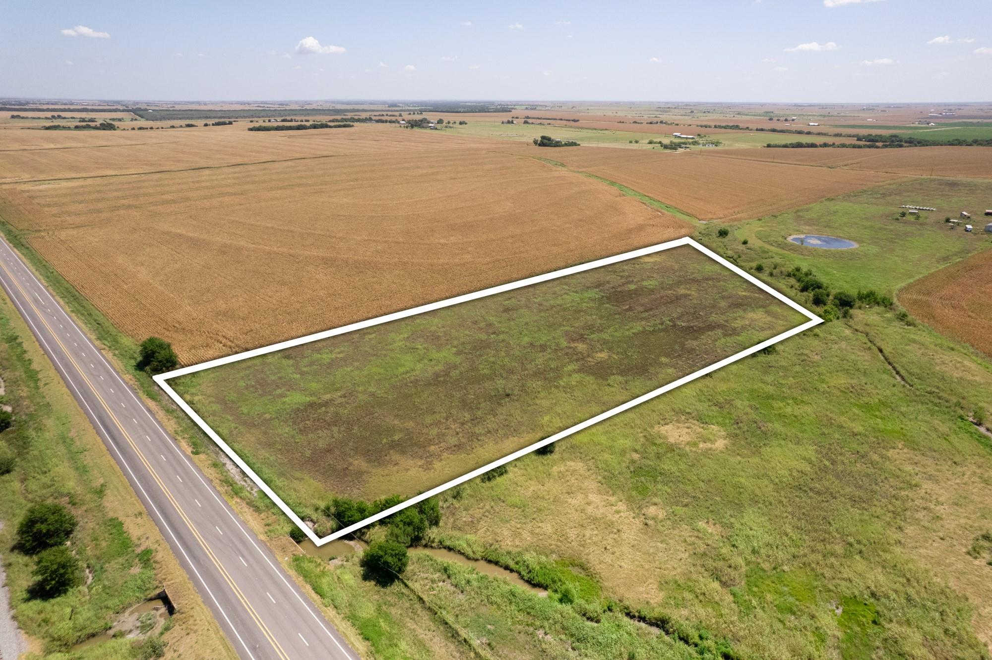 An aerial perspective outlines this expansive rur