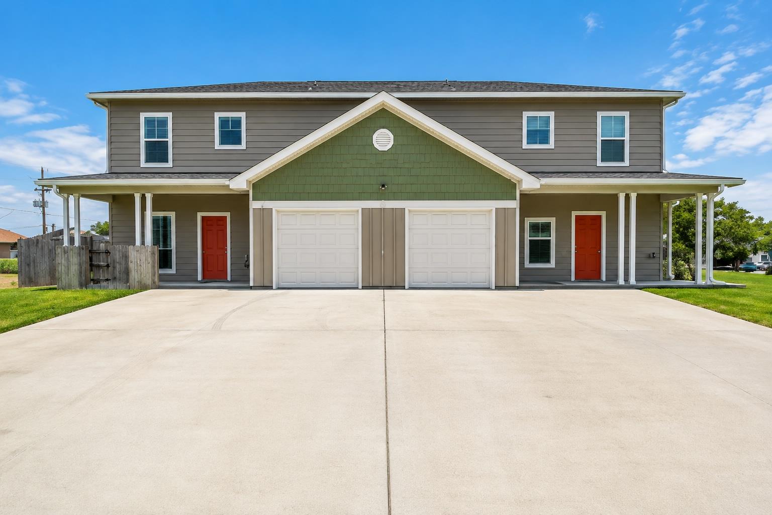 Symmetrical architectural lines define this moder