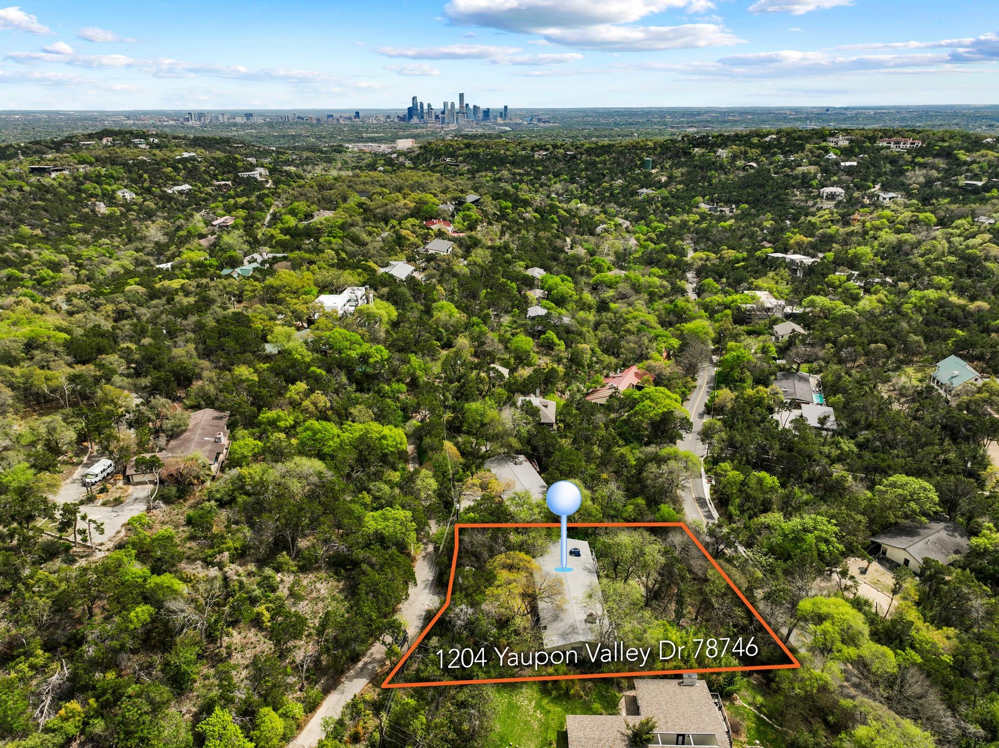 Aerial perspective of suburban area featuring pro