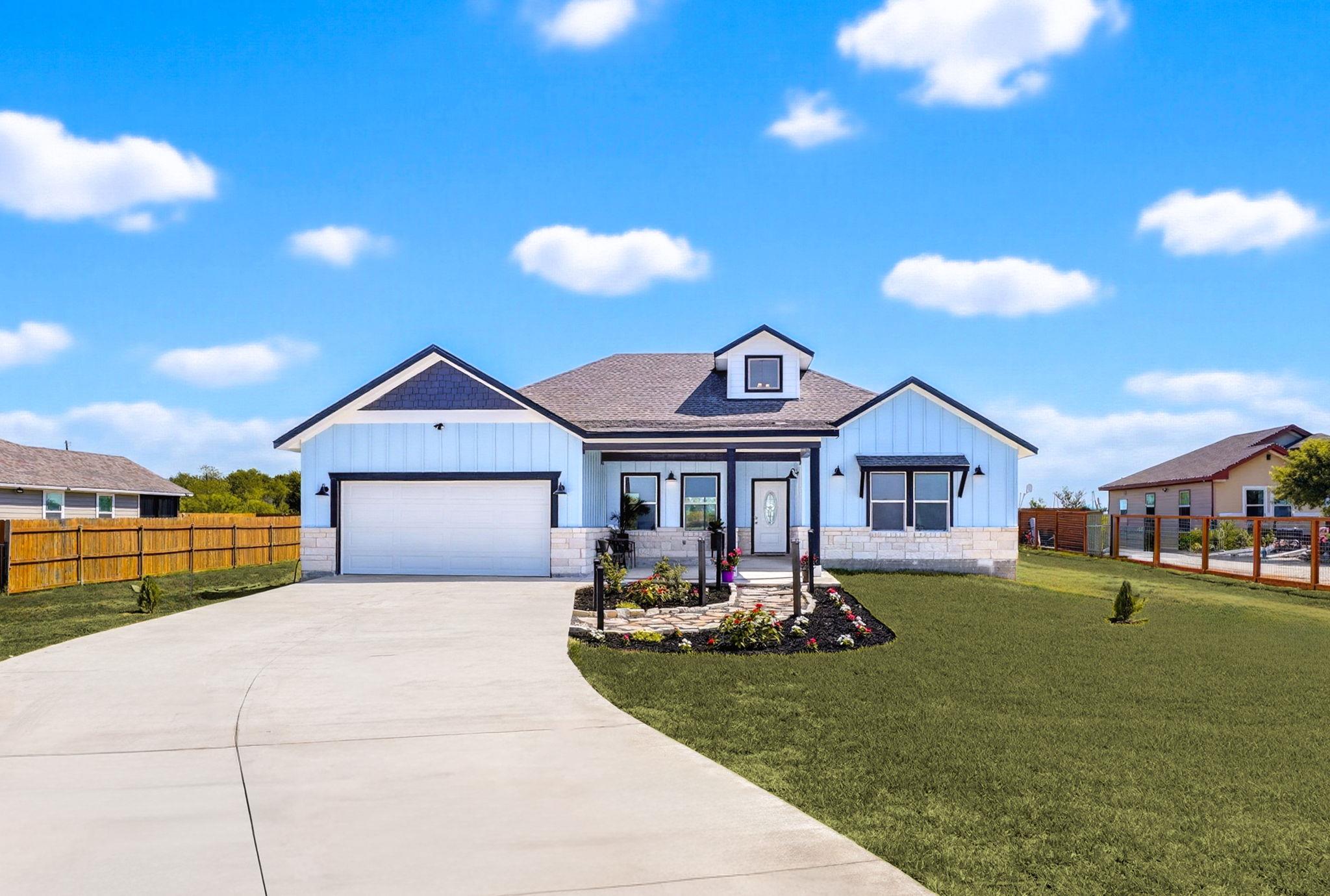 Board and batten siding pairs beautifully with st