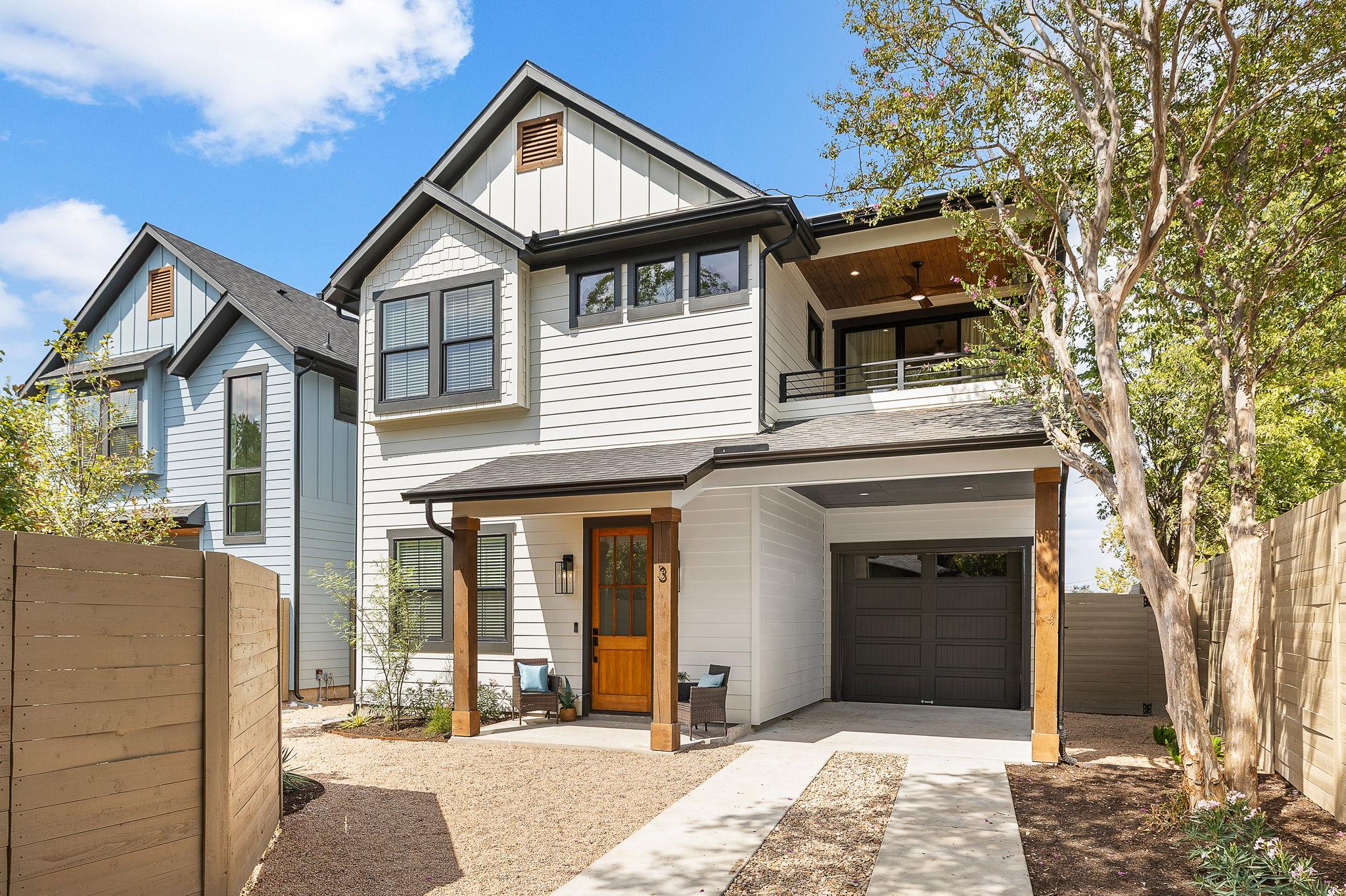 Striking contemporary architecture defines this m