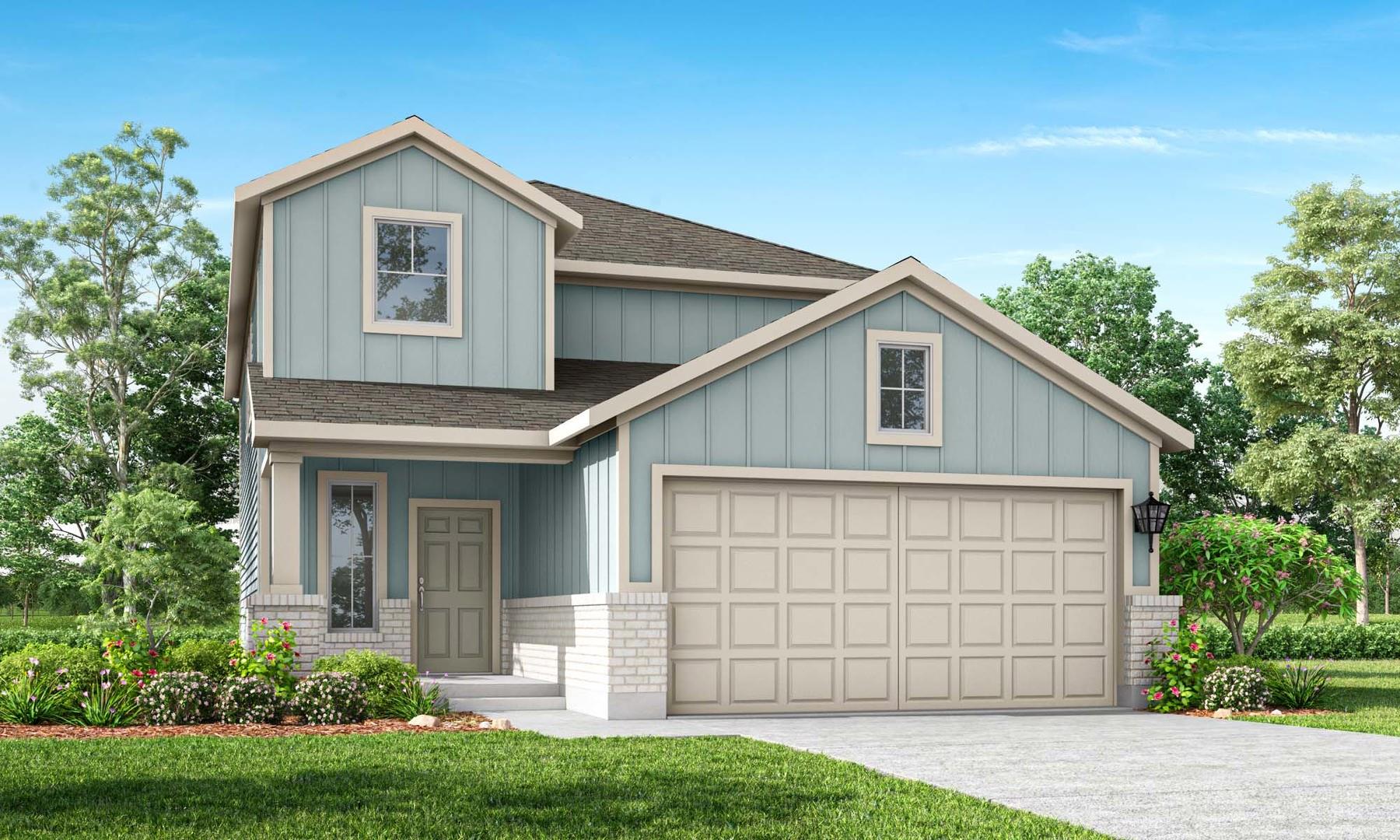 Board and batten siding pairs beautifully with st
