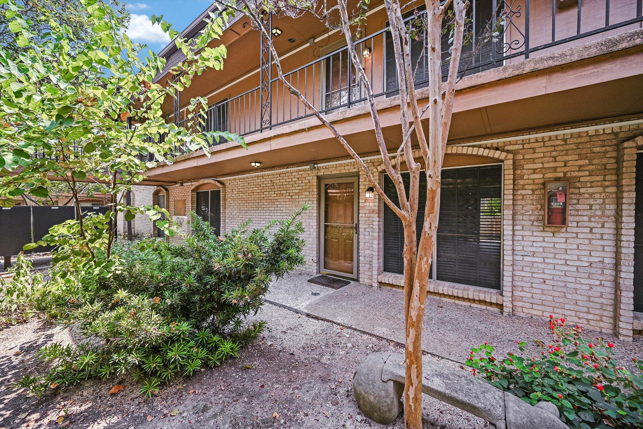 An inviting ground-floor entry features classic b