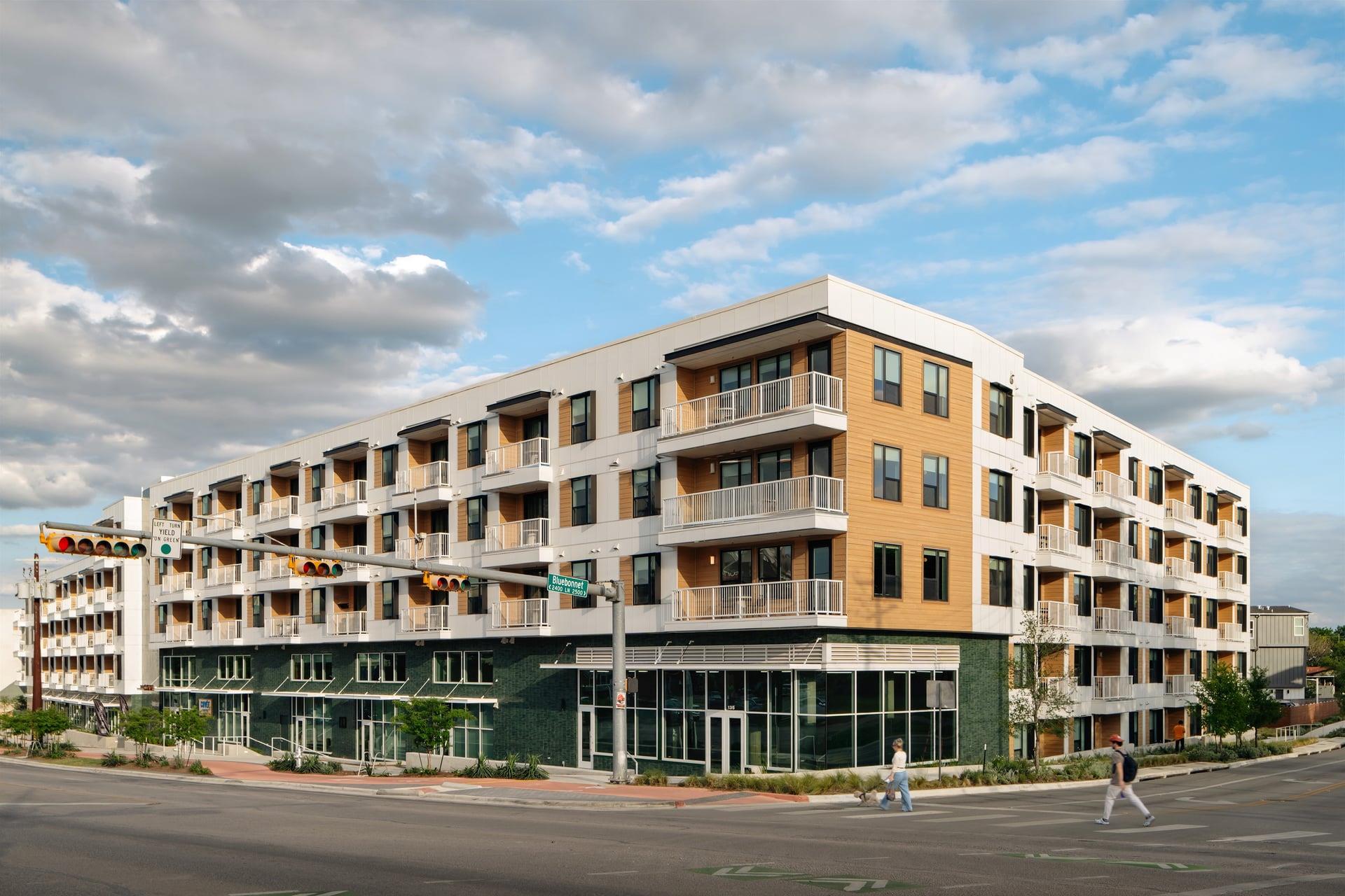 Modern multi-family architecture features clean l