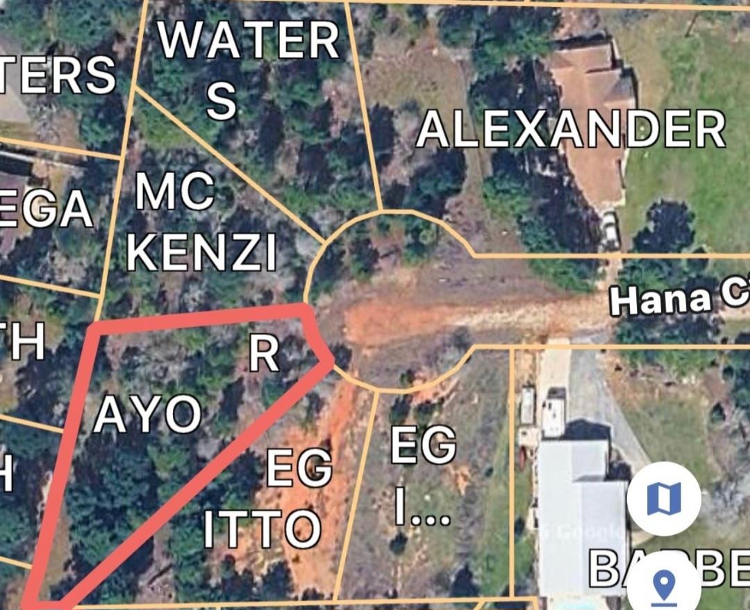 An aerial plat map outlines the parcel boundaries