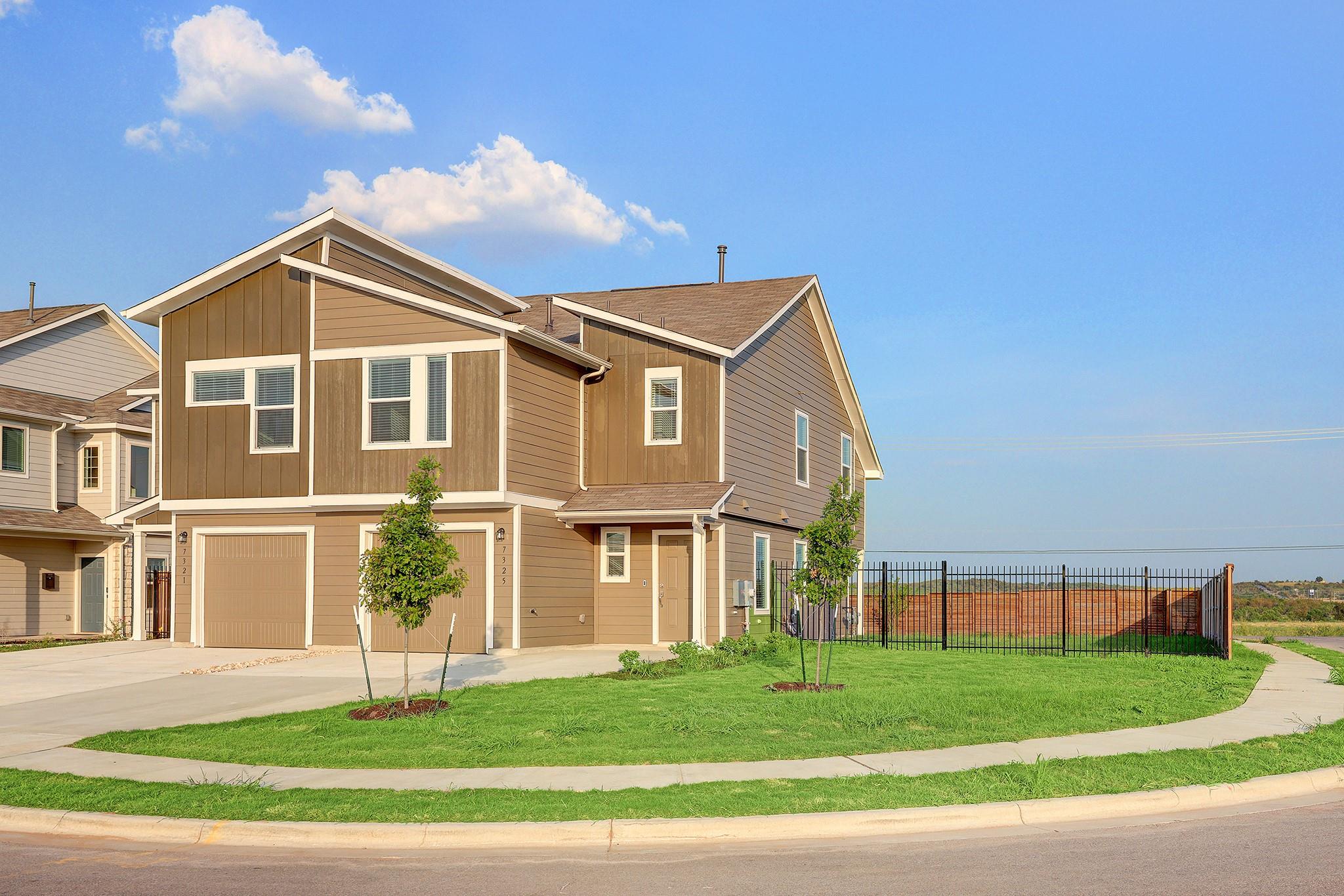 Multi-level siding exterior displays clean archit