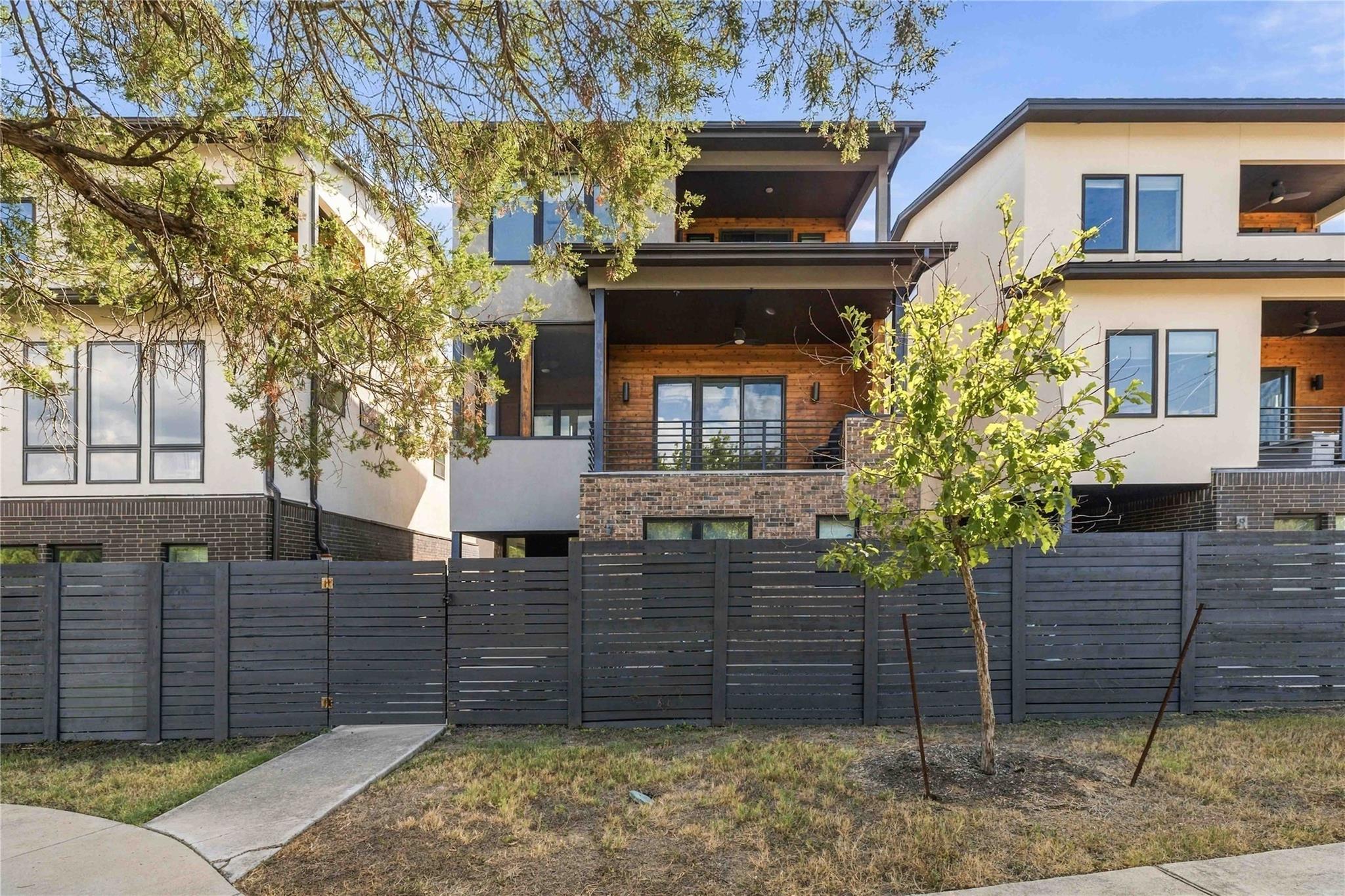 Multi-level modern architecture highlights this e