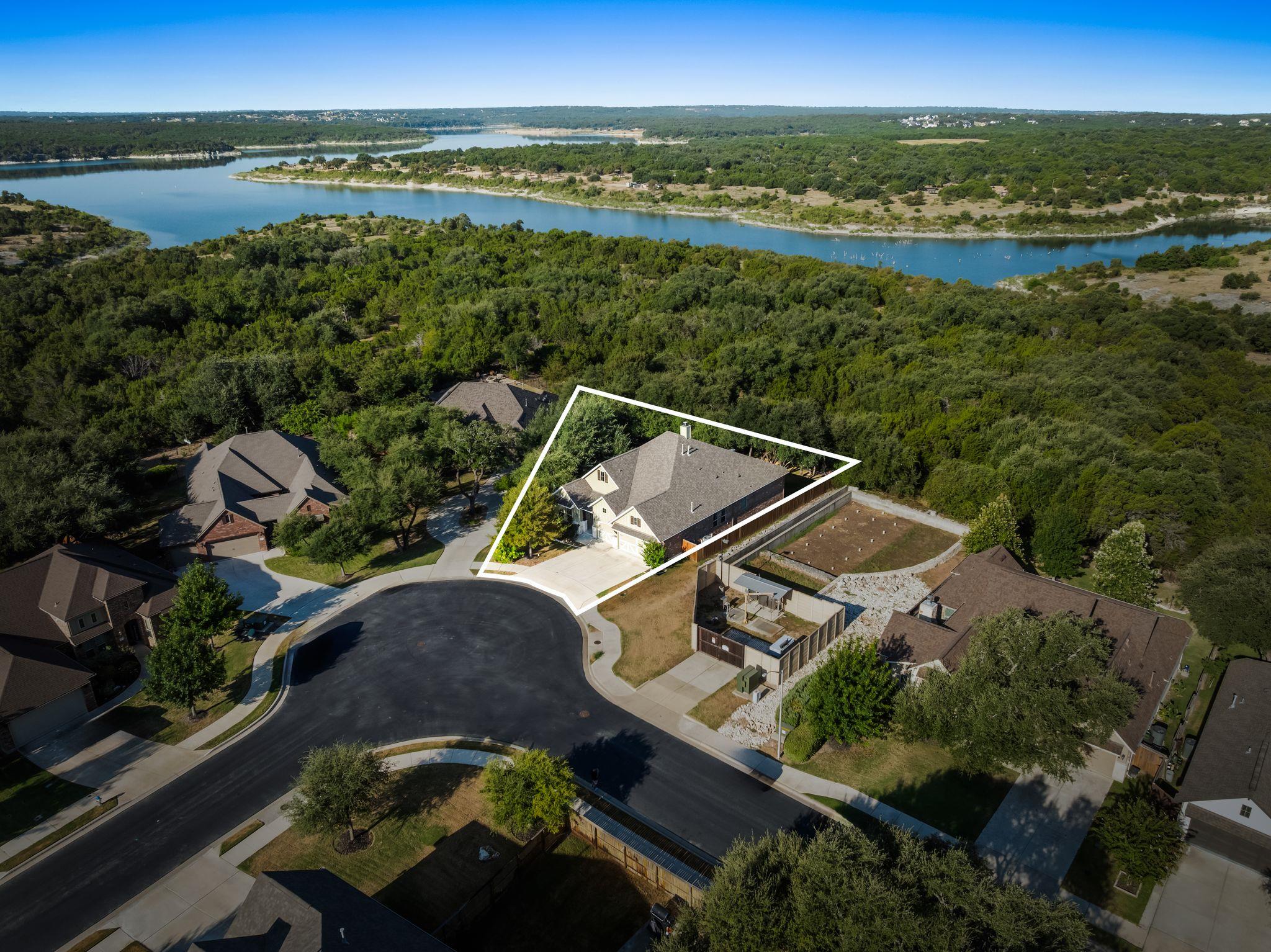 An aerial perspective captures this suburban prop