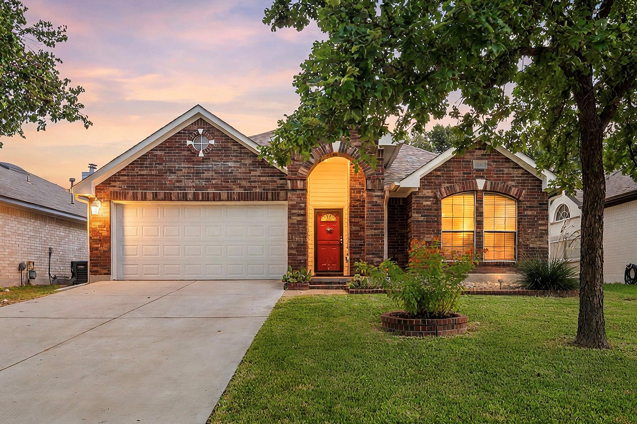 Classic brick exterior architecture defines this 