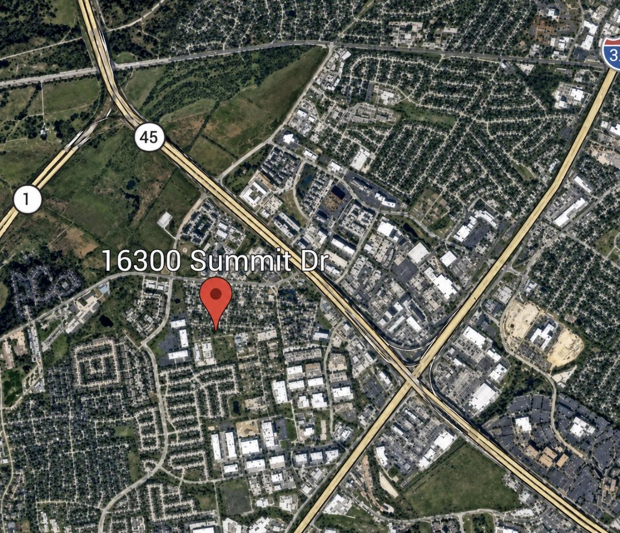 Satellite perspective shows the property location