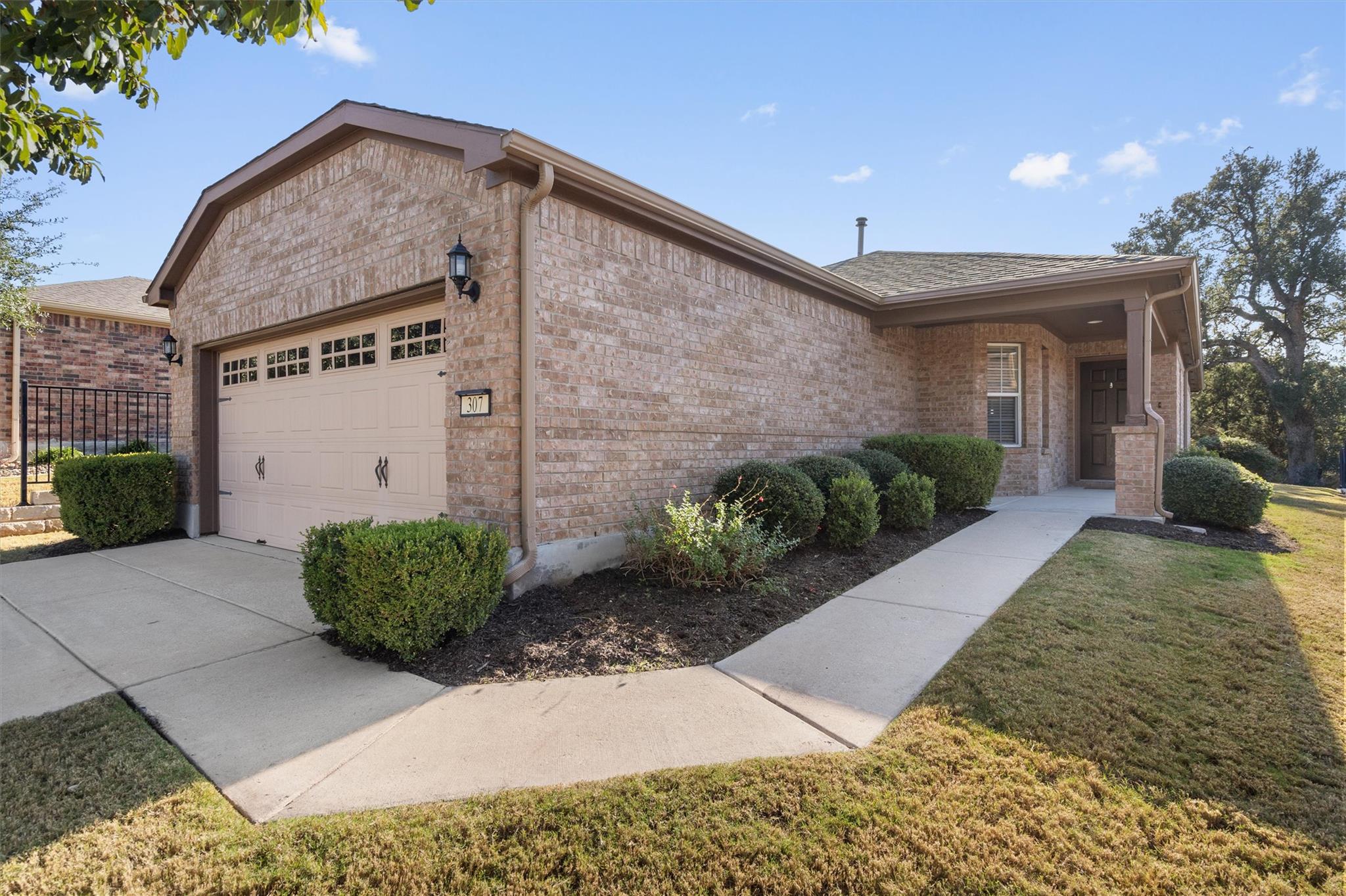 Classic brick architecture defines this inviting 
