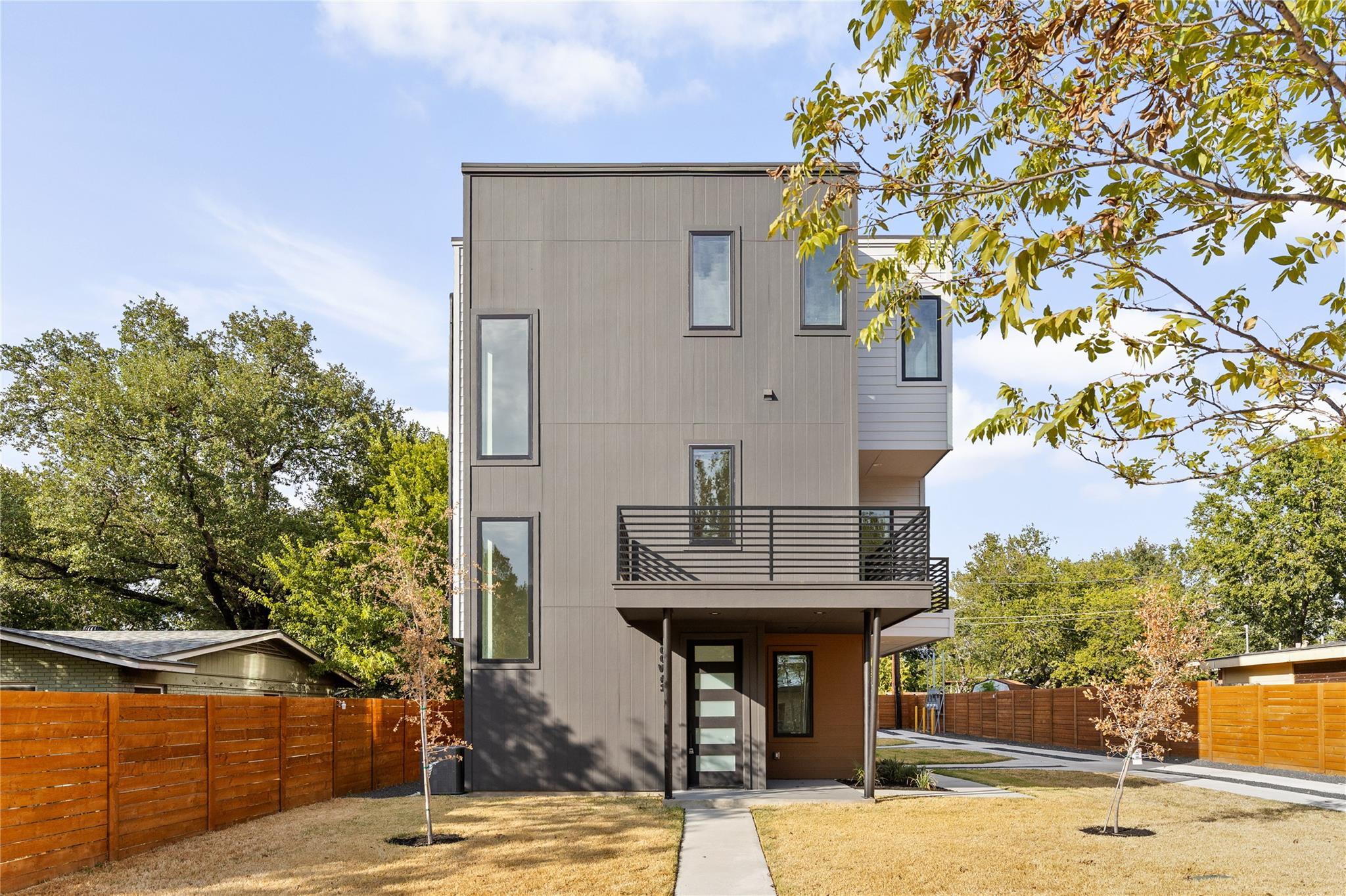 Clean lines and multi-level design define this st
