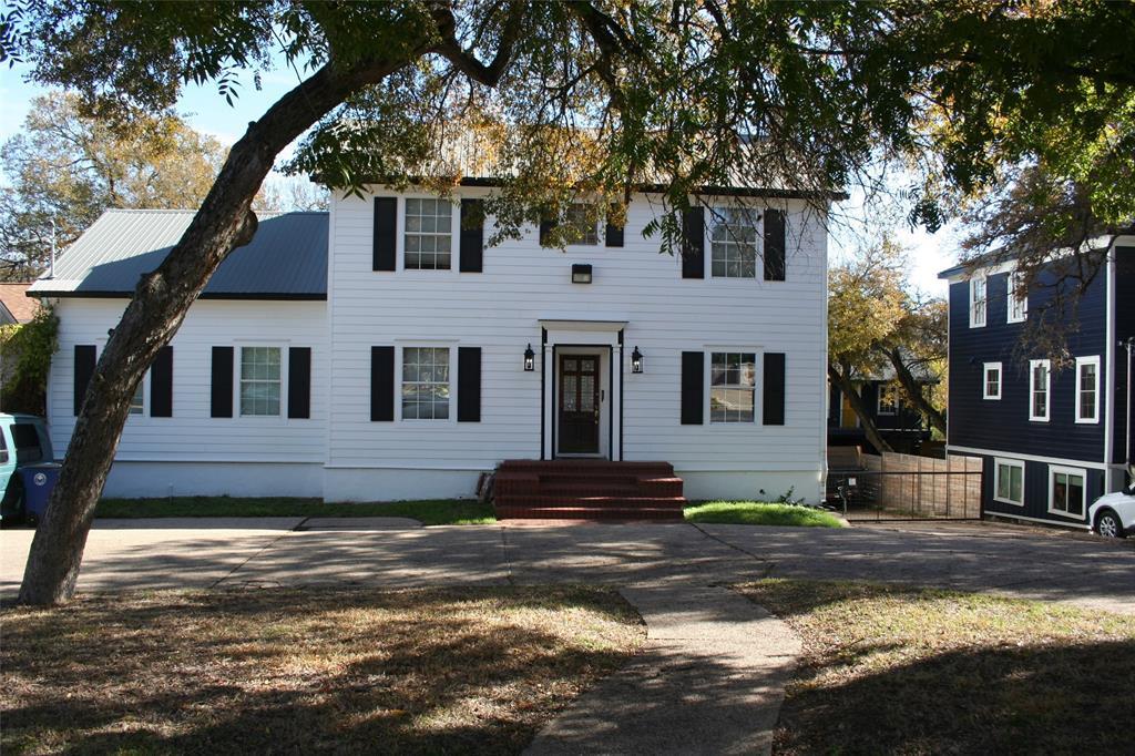Symmetrical design highlights the classic siding 