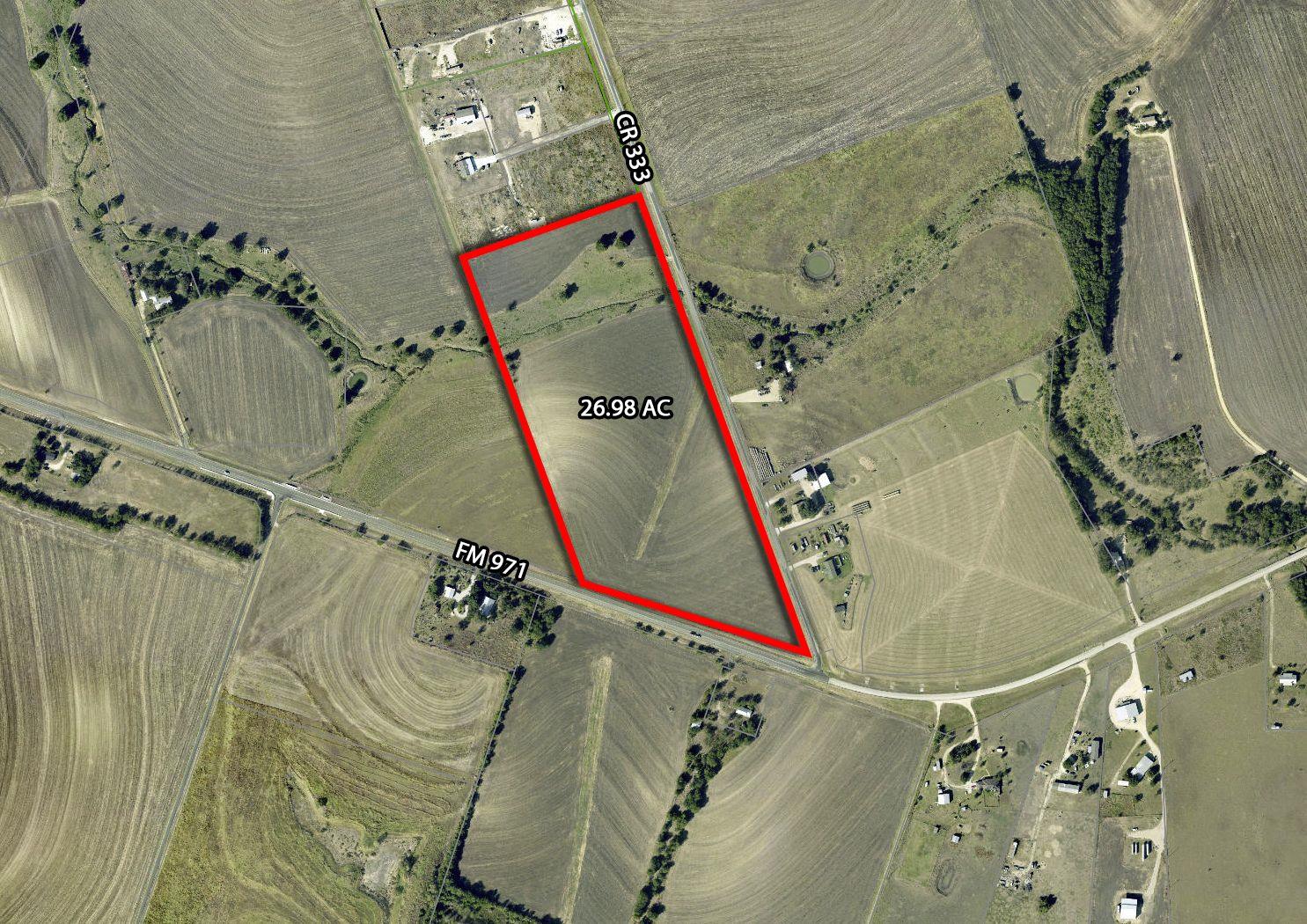 An aerial layout outlines the expansive property 