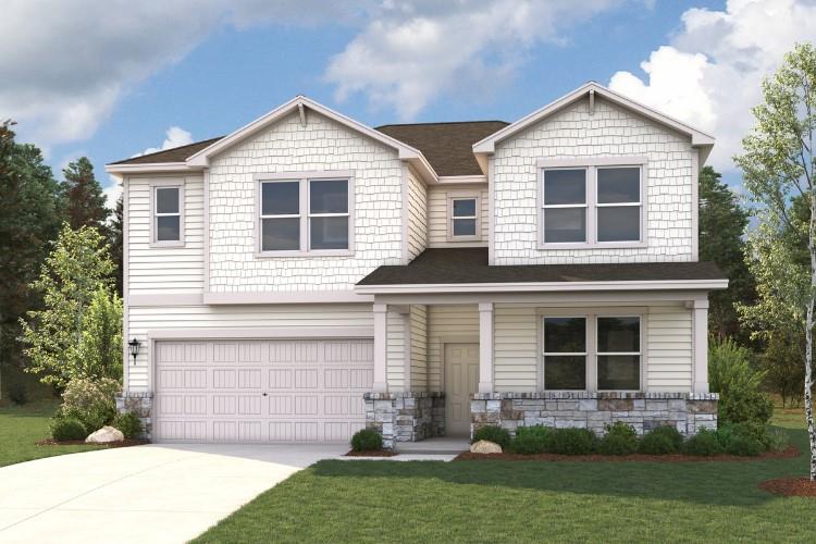 Craftsman architectural details and a welcoming f