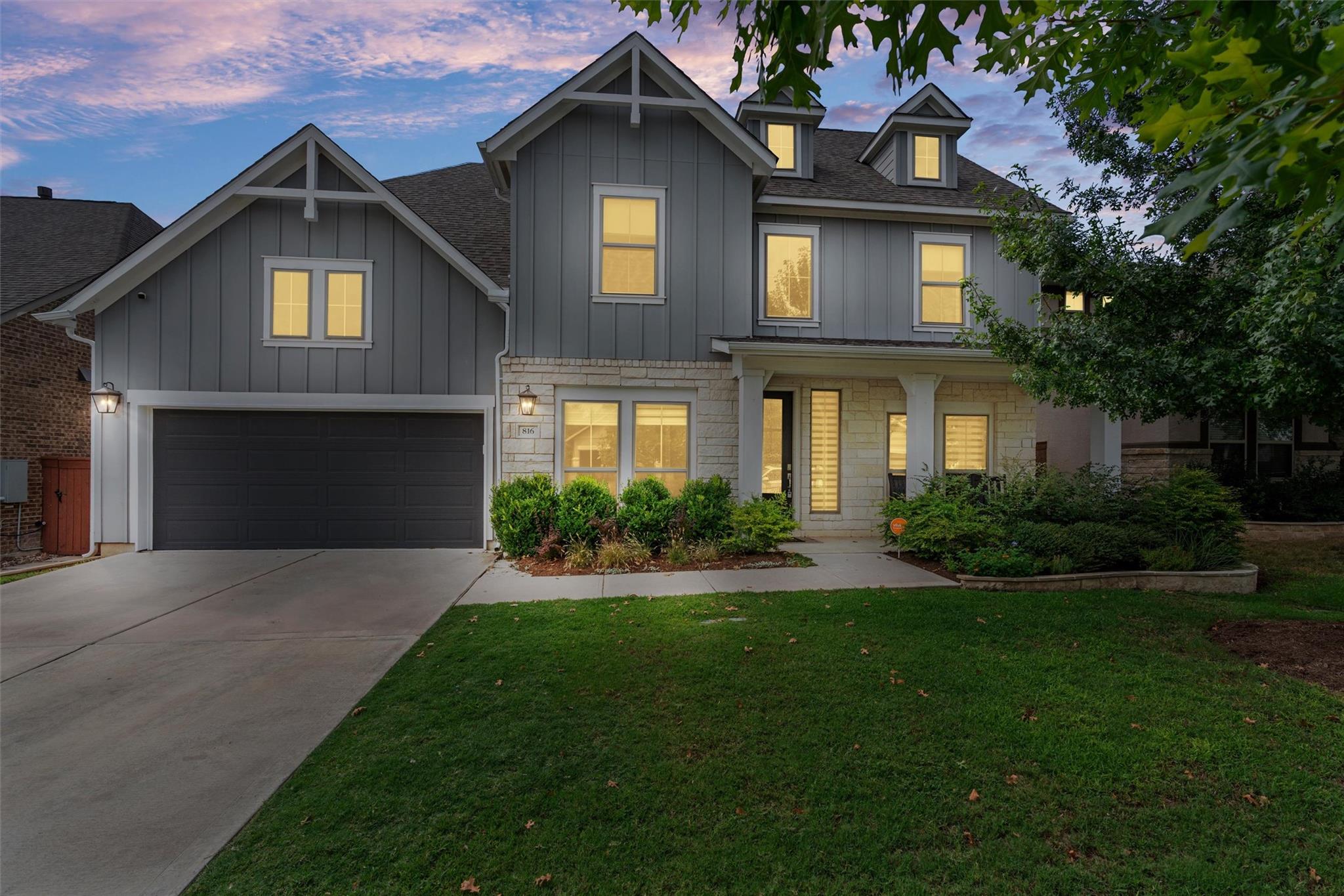 Board and batten siding pairs beautifully with st