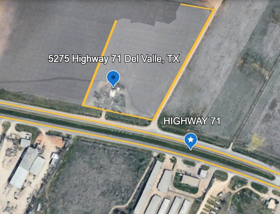 An aerial map highlights the expansive property b