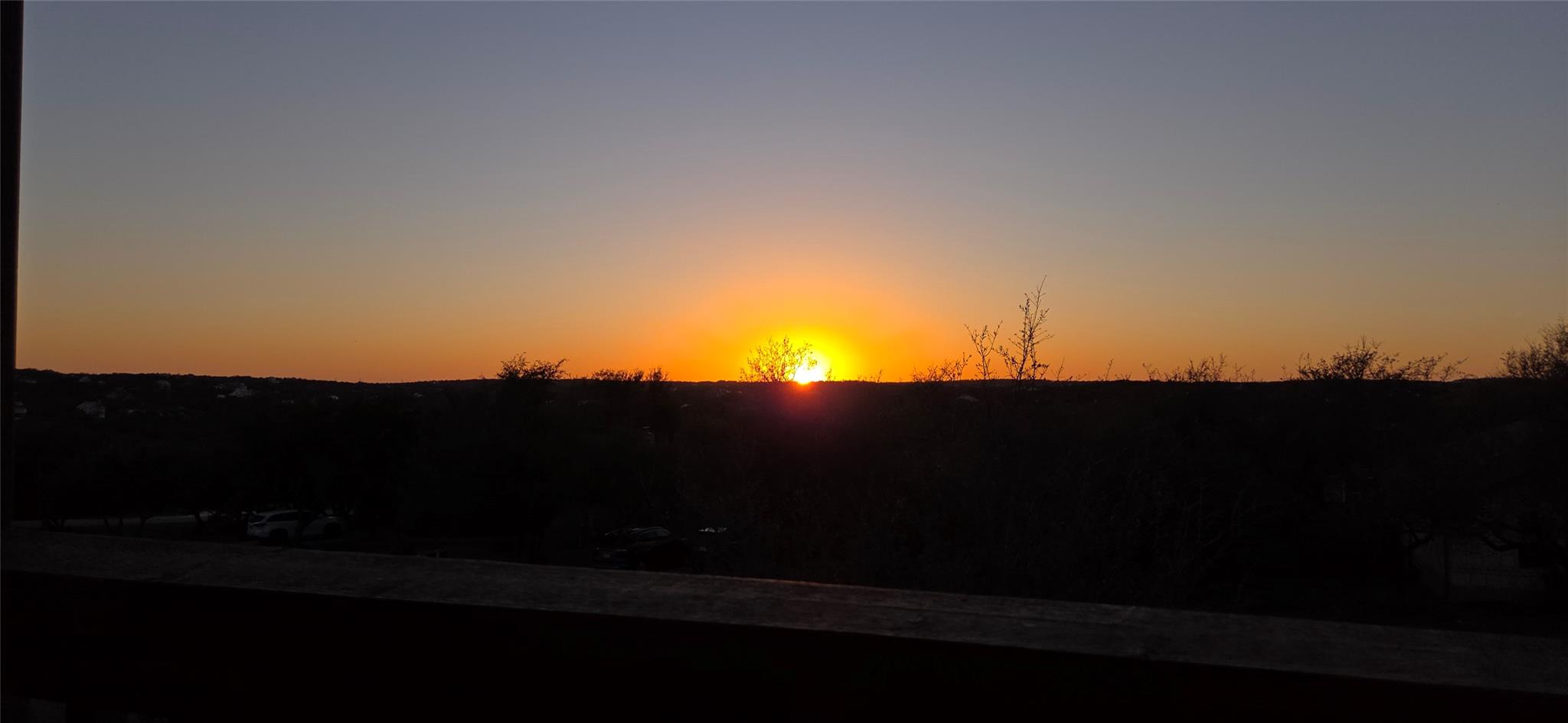 A view of the horizon captured during a sunset.