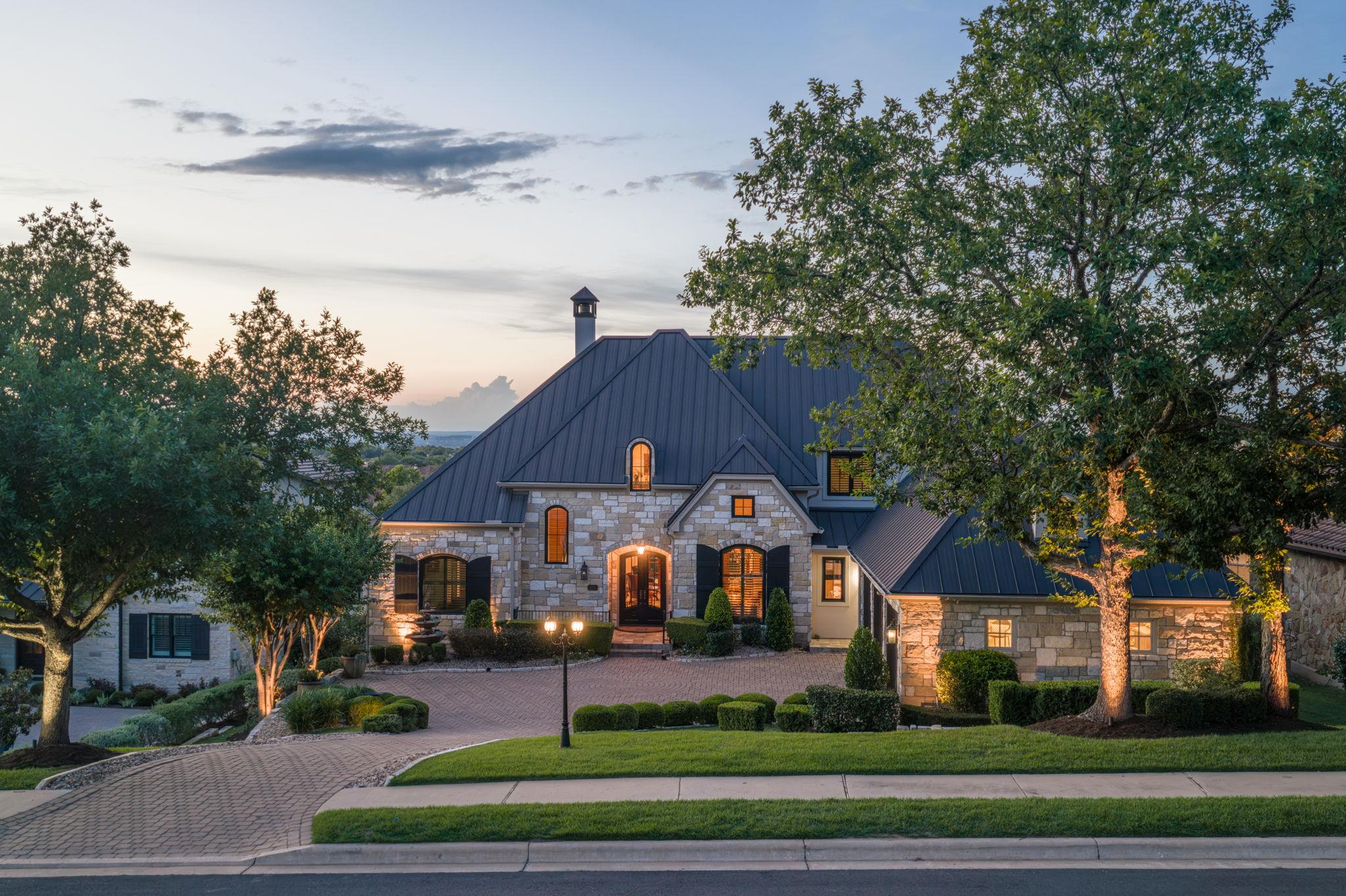 Exquisite stone architecture and a sleek metal ro